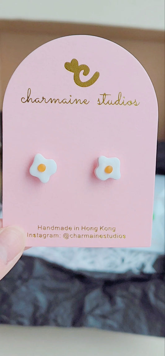 Sunny Side Up Eggie (Studs + Ring)
