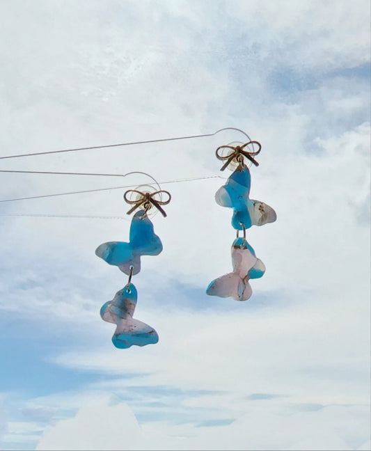 Blue & Purple Translucent - Butterflies