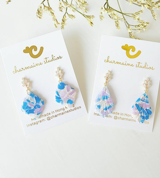 Translucent Marble Blue & Purple