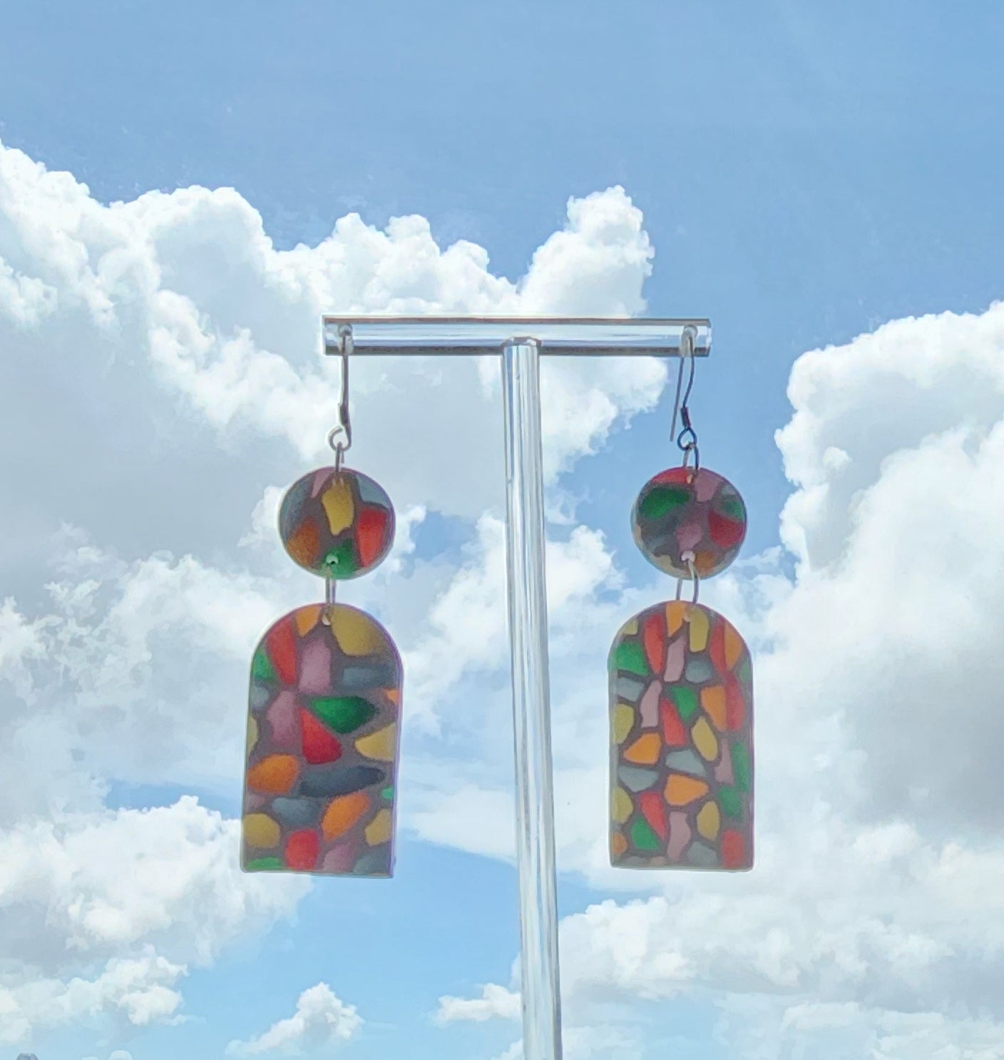 Stained Glass Rainbow Arches