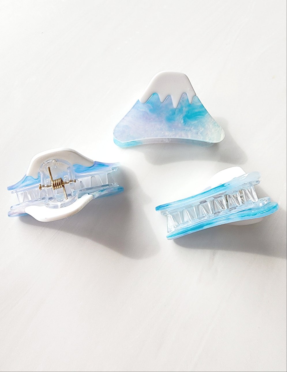 Mount Fuji Hair Claw Clips