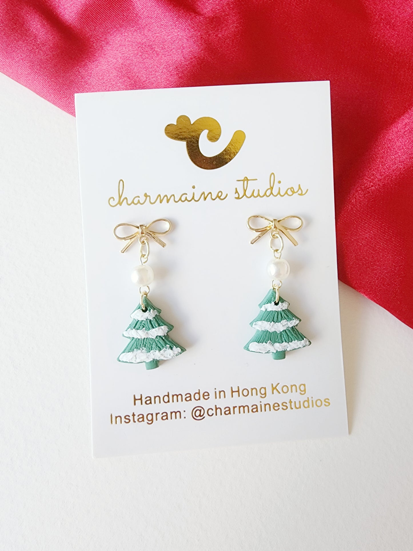 White Christmas Dangles