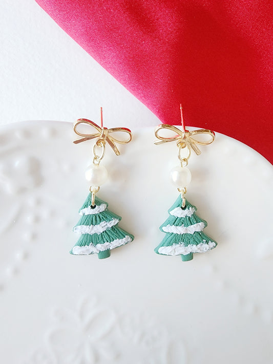 White Christmas Dangles