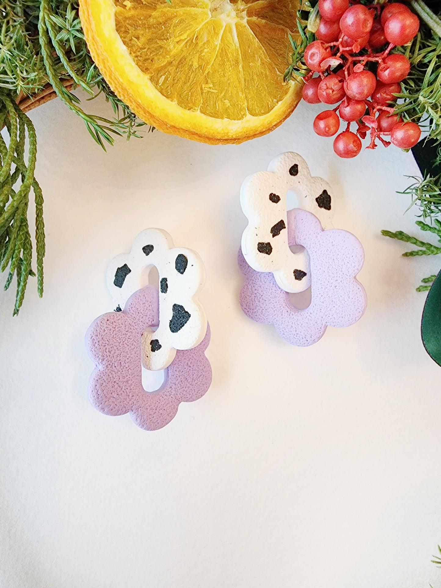 Linked Cow Print Florals