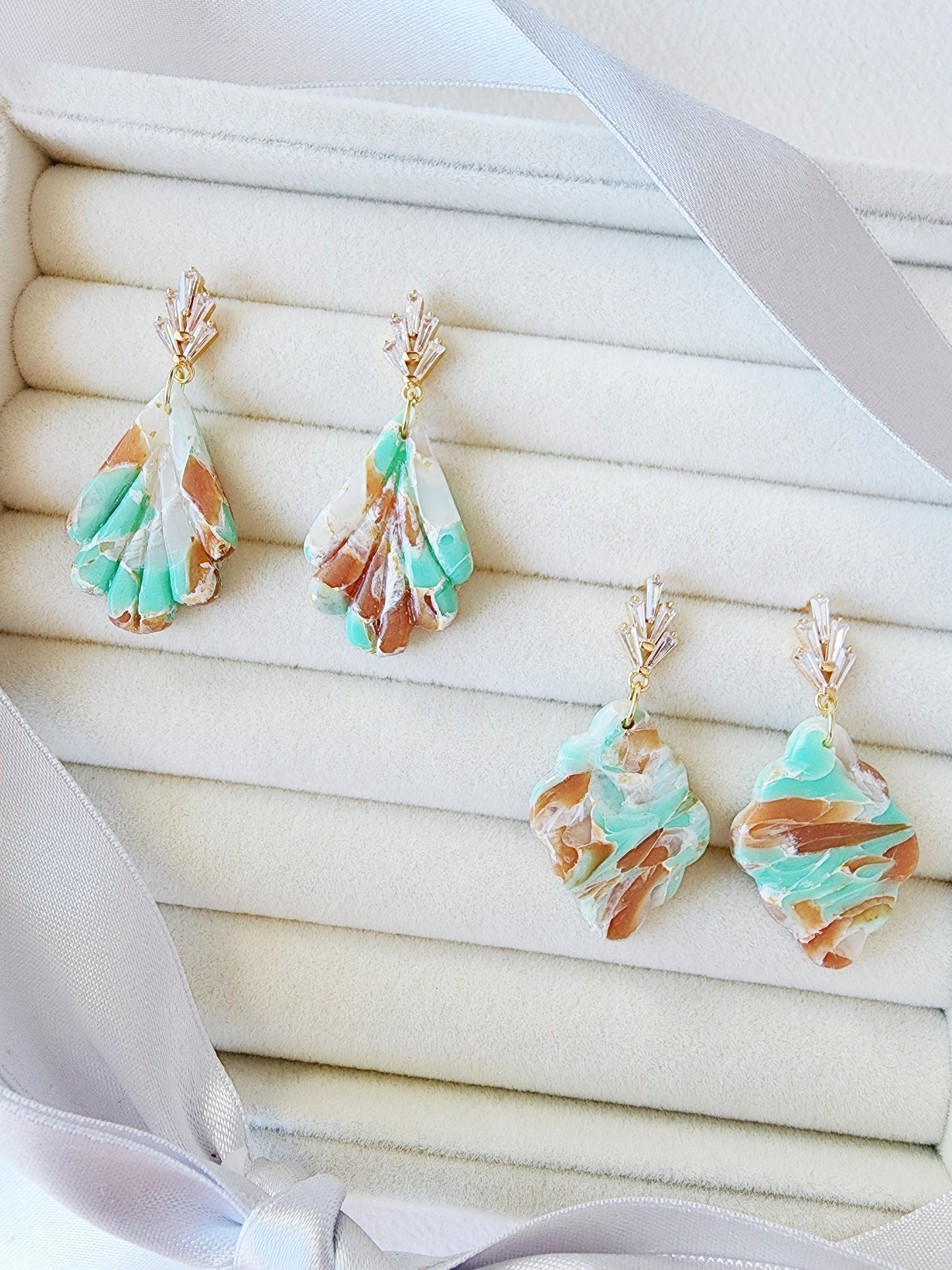 Translucent Marble Green & Brown
