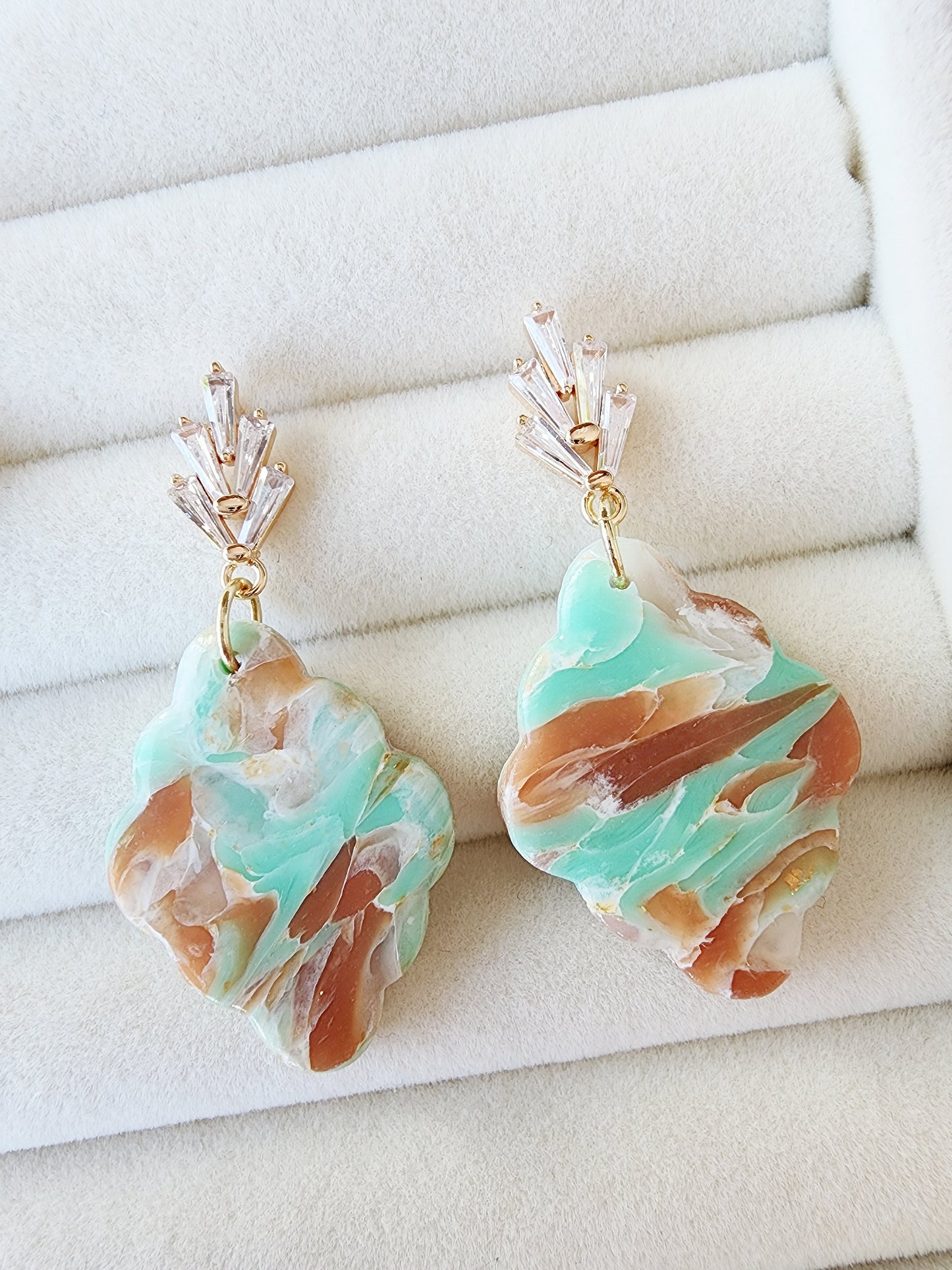 Translucent Marble Green & Brown