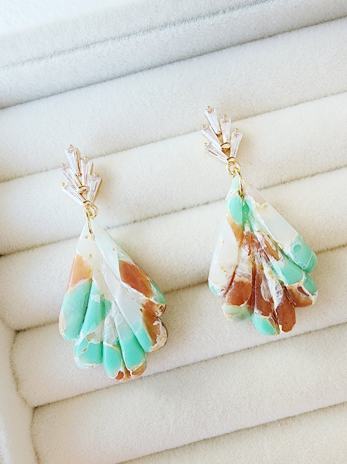 Translucent Marble Green & Brown