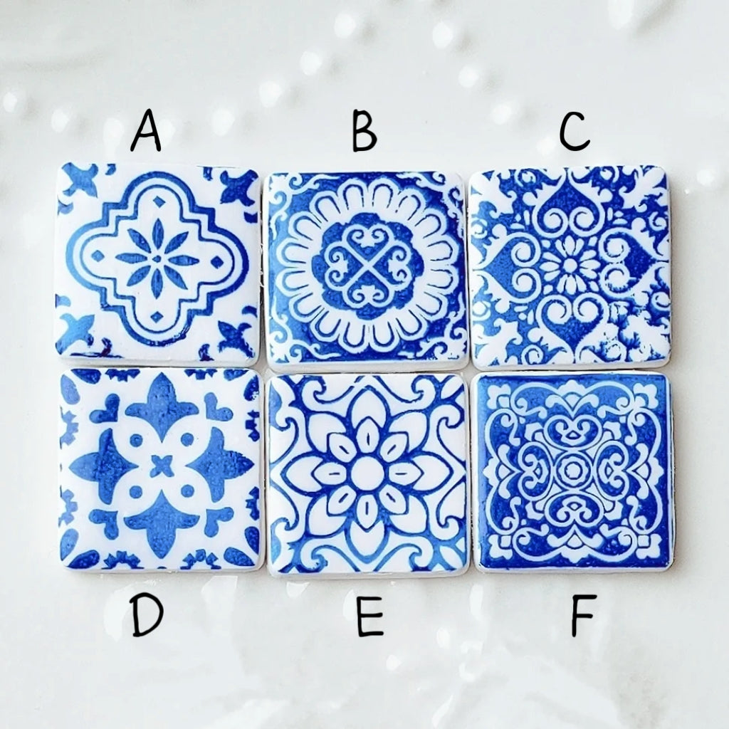 Portuguese Tile Hair Tie