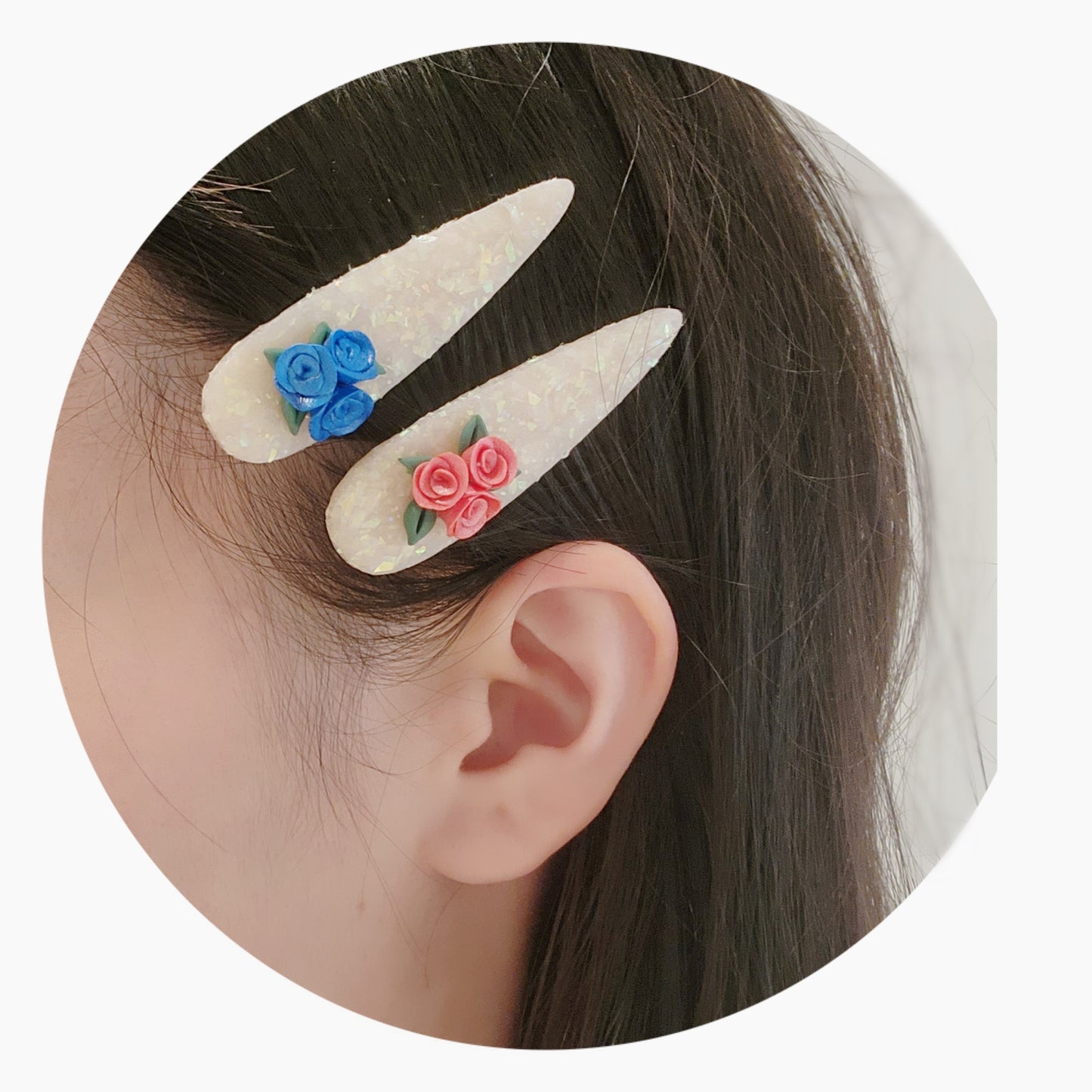 Metallic Roses on Opal