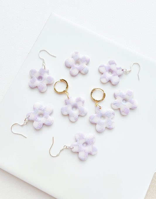 Translucent Marbled Checkerboard Flower