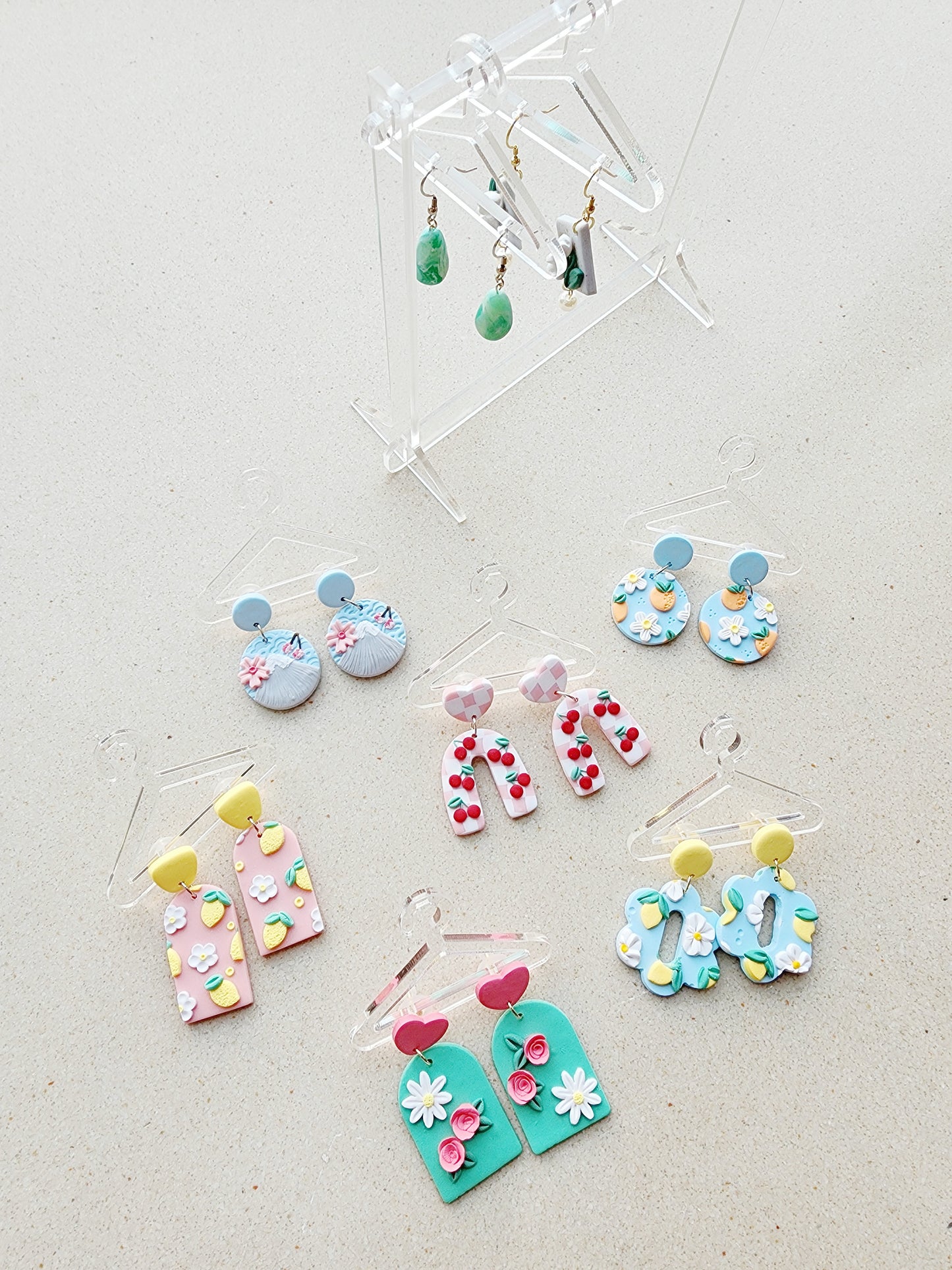Mini Coat Hanger Earring Display Rack