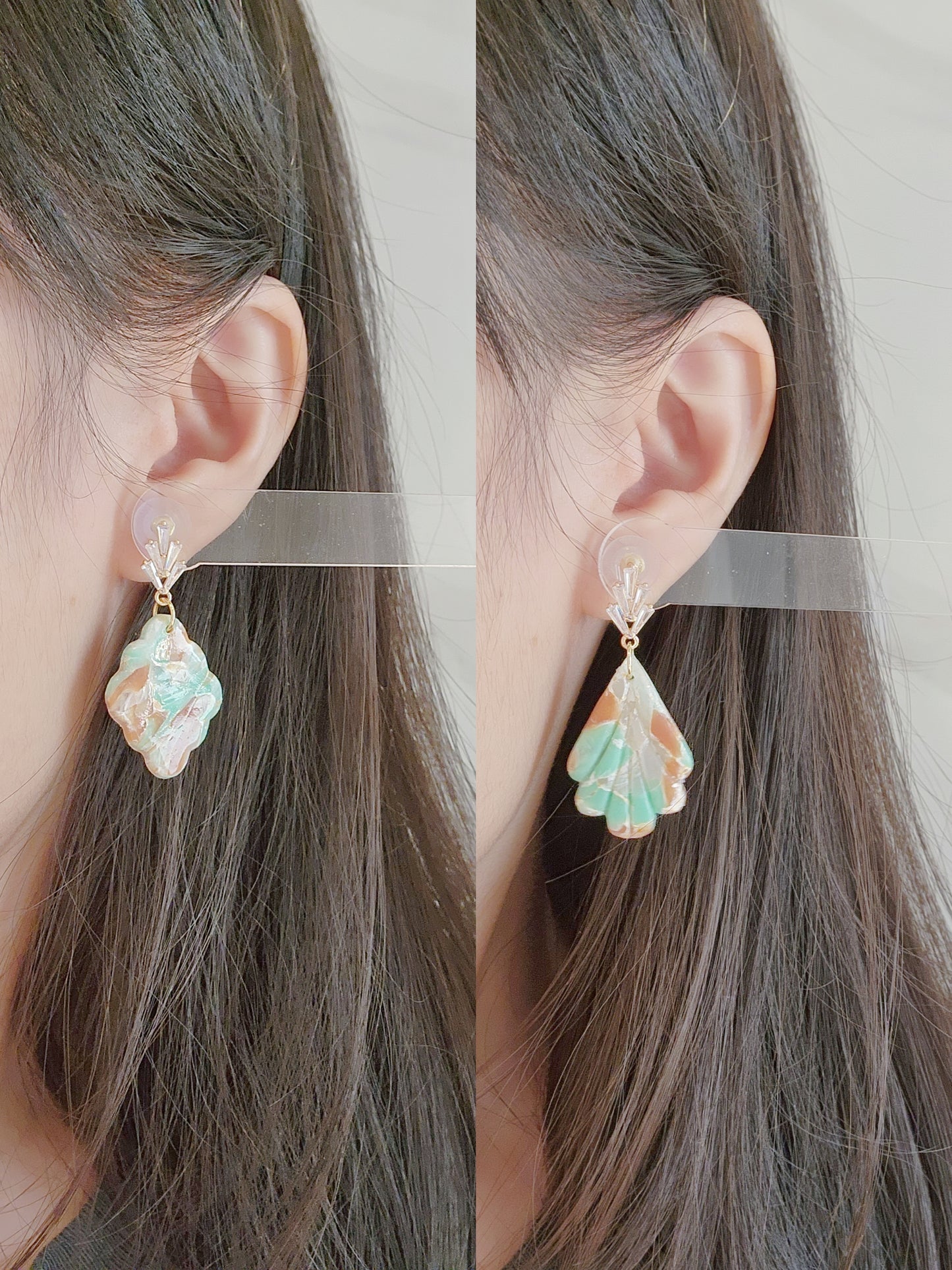 Translucent Marble Green & Brown