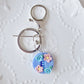 Custom Floral Name Keychain
