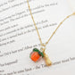 Persimmon & Peanut Necklace & Earring | GOOD THINGS WILL HAPPEN「好事發生 "好柿花生"」