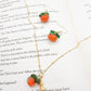 Persimmon & Peanut Necklace & Earring | GOOD THINGS WILL HAPPEN「好事發生 "好柿花生"」