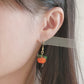 Persimmon & Peanut Necklace & Earring | GOOD THINGS WILL HAPPEN「好事發生 "好柿花生"」