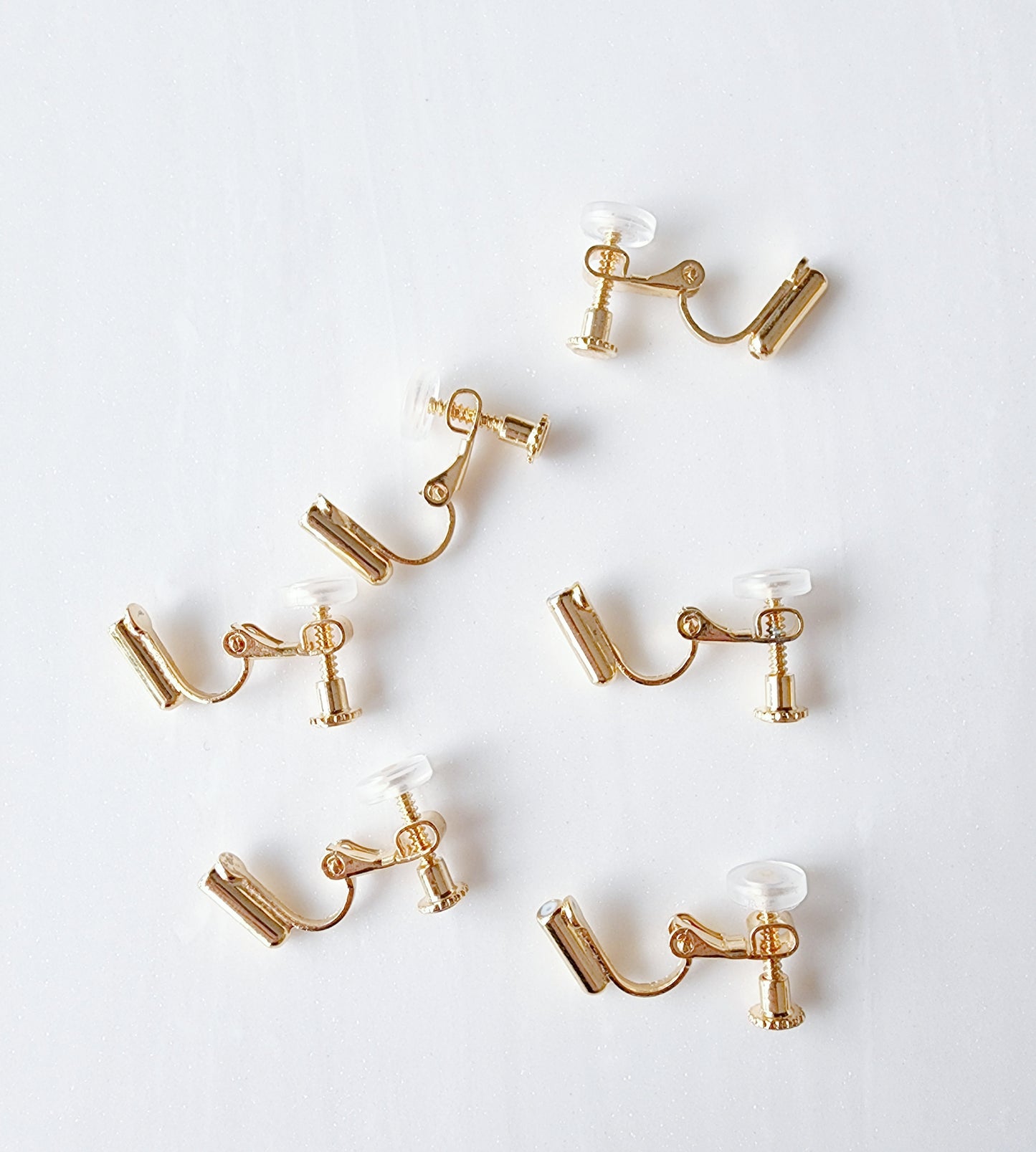 Ear clip converter - gold screw back
