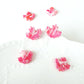 Marble Red Maple Leaf Studs