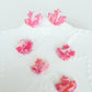 Marble Red Maple Leaf Studs