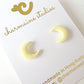 Crescent Moon Studs