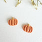 Halloween Pumpkin and Black Cat Stud Set