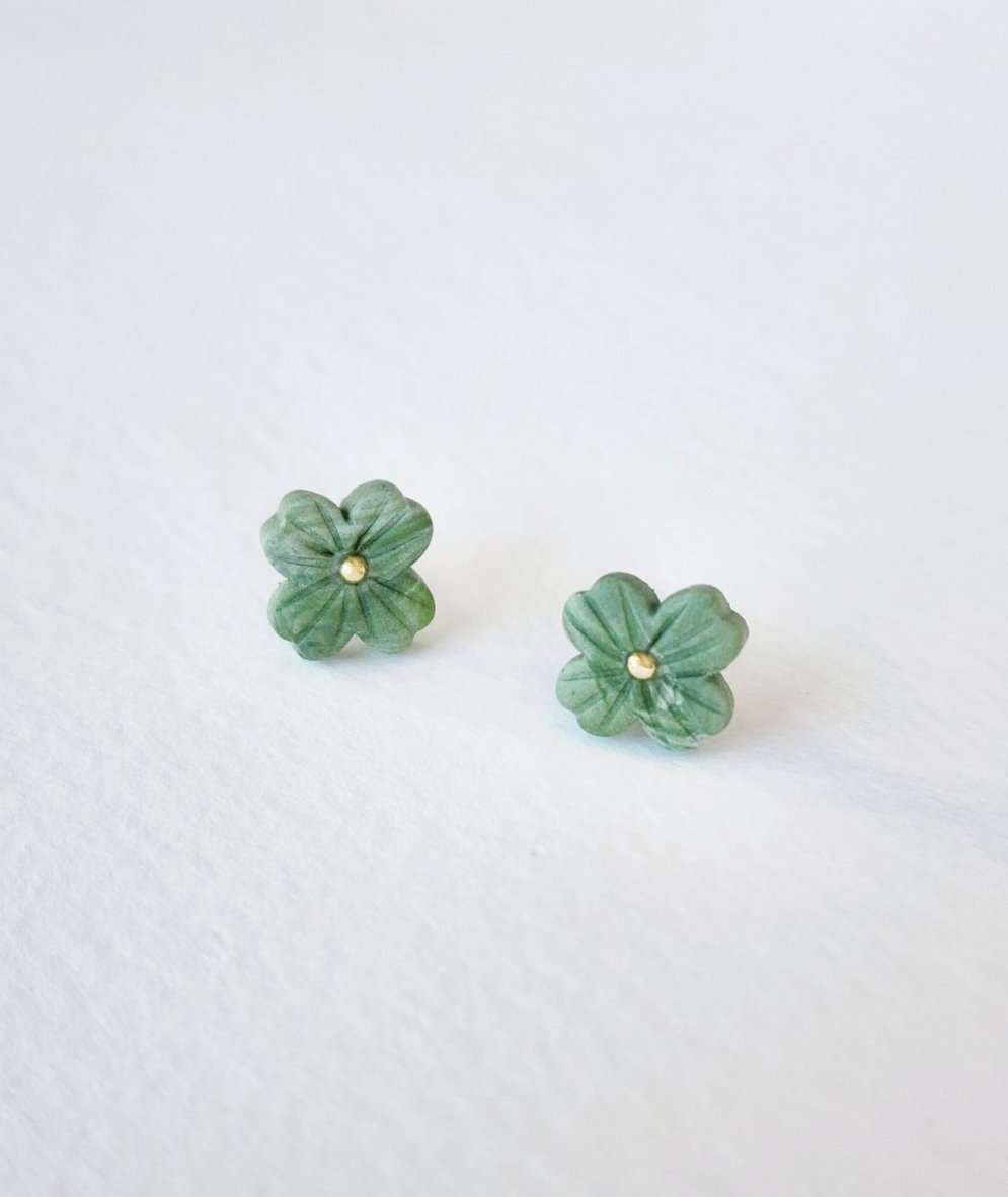 Green Clover Studs