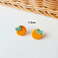 Lucky Tangerines (Studs & Hair Clip)