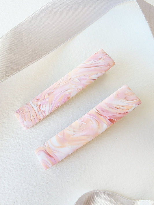 Marble Pink Clip