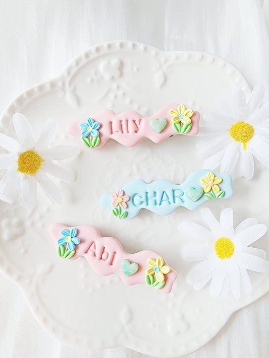 Custom Name Hair Clip/Name Tag
