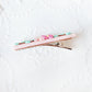 Pink Floral Clips