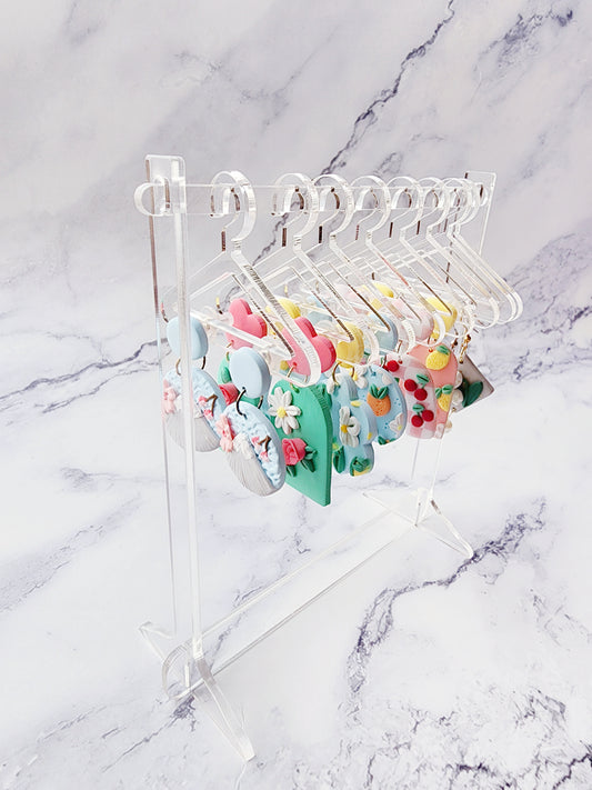 Mini Coat Hanger Earring Display Rack